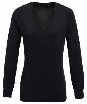 Maglione lavorato a maglia con scollo a V da donna - cod. RWPR696