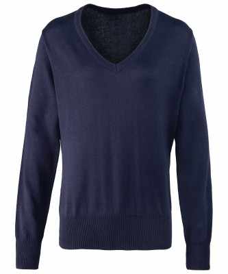 Maglione lavorato a maglia con scollo a V da donna - cod. RWPR696