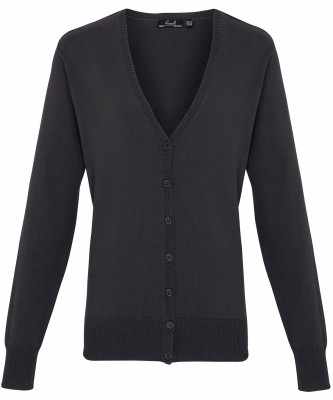 Cardigan lavorato a maglia con bottoni da donna - cod. RWPR697