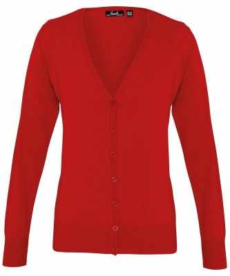 Cardigan lavorato a maglia con bottoni da donna - cod. RWPR697