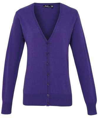 Cardigan lavorato a maglia con bottoni da donna - cod. RWPR697