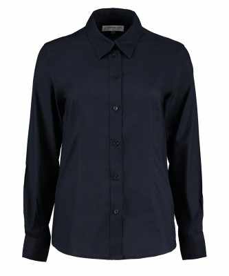 Camicetta da lavoro Oxford da donna a maniche lunghe (vestibilità su misura) - cod. RWKK361
