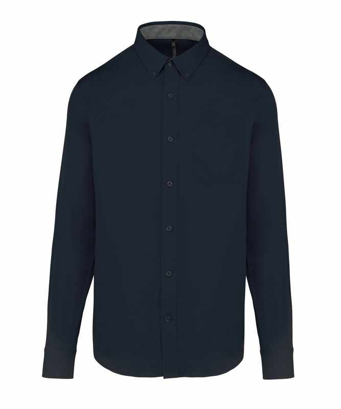 Camicia in cotone con scritte da uomo a maniche lunghe - cod. RWKB586