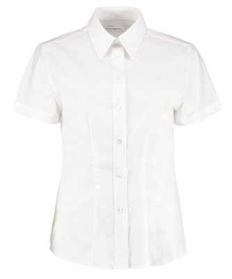 Camicetta da lavoro Oxford da donna a maniche corte (vestibilità su misura) - cod. RWKK360