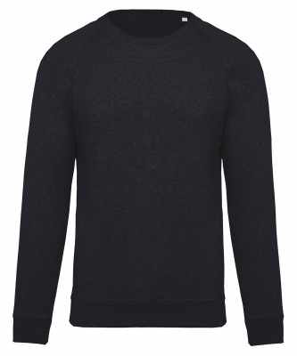 Felpa da uomo in cotone biologico con scollo a giro e maniche raglan - cod. RWKB480