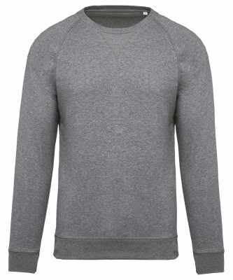 Felpa da uomo in cotone biologico con scollo a giro e maniche raglan - cod. RWKB480