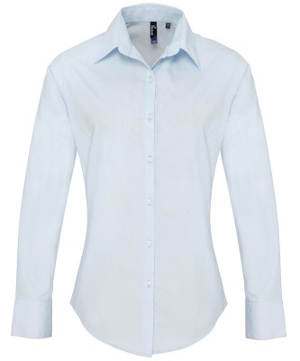 Camicia da donna a maniche lunghe in popeline Supreme - cod. RWPR307 Camicia da donna a maniche lunghe in popeline Supreme - cod. RWPR307