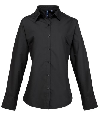 Camicia da donna a maniche lunghe in popeline Supreme - cod. RWPR307 Camicia da donna a maniche lunghe in popeline Supreme - cod. RWPR307