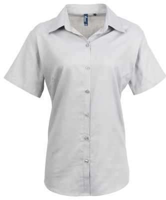 Camicia a maniche corte Oxford da donna - cod. RWPR336