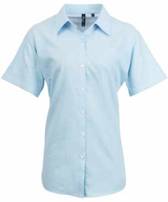 Camicia a maniche corte Oxford da donna - cod. RWPR336