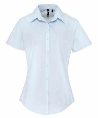 Camicia da donna a maniche corte in popeline Supreme - cod. RWPR309