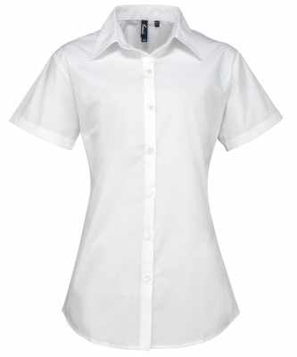 Camicia da donna a maniche corte in popeline Supreme - cod. RWPR309
