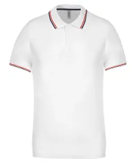 Polo con collo a contrasto personalizzata