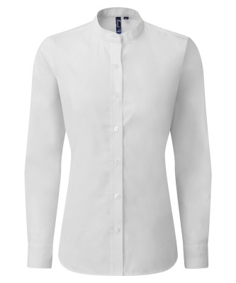 Camicia da donna con colletto a fascia "grandad" - cod. RWPR358 Camicia da donna con colletto a fascia "grandad" - cod. RWPR358