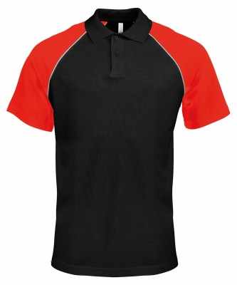 Polo da baseball a contrasto - cod. RWKB226 Polo da baseball a contrasto - cod. RWKB226