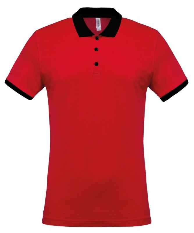 Polo in piquet bicolore personalizzabile - cod. RWKB258