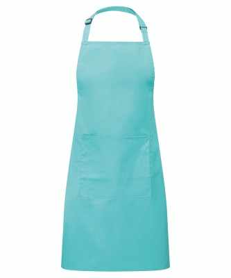 Grembiule con pettorina colorato con tasca - cod. RWPR154