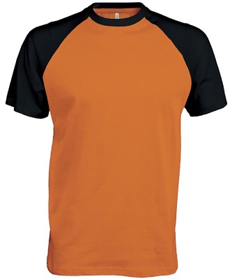 Maglietta bicolore a maniche corte da baseball - cod. RWKB330