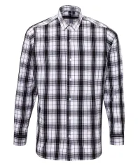 Camicia a quadri con maniche lunghe