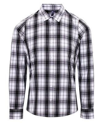 Camicia a maniche lunghe in cotone a quadri Ginmill da donna - cod. RWPR354 Camicia a maniche lunghe in cotone a quadri Ginmill da donna - cod. RWPR354