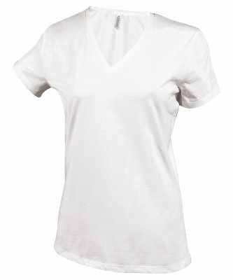 T-shirt da donna a maniche corte con scollo a V - cod. RWKB381 T-shirt da donna a maniche corte con scollo a V - cod. RWKB381
