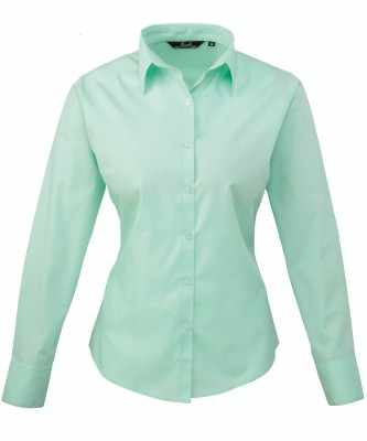 Camicetta da donna a maniche lunghe in popeline - cod. RWPR300 Camicetta da donna a maniche lunghe in popeline - cod. RWPR300