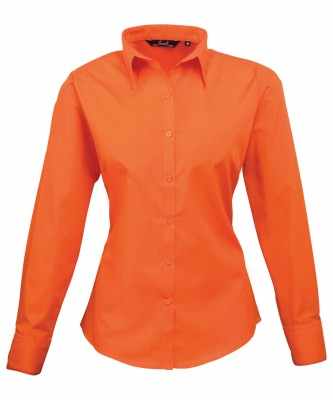 Camicetta da donna a maniche lunghe in popeline - cod. RWPR300 Camicetta da donna a maniche lunghe in popeline - cod. RWPR300