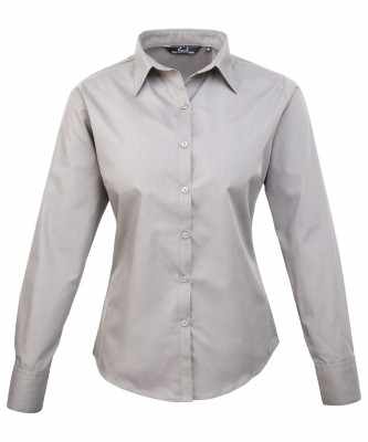 Camicetta da donna a maniche lunghe in popeline - cod. RWPR300 Camicetta da donna a maniche lunghe in popeline - cod. RWPR300