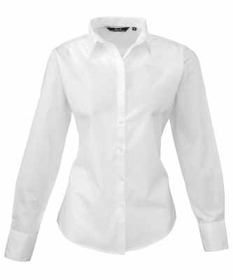 Camicetta da donna a maniche lunghe in popeline - cod. RWPR300 Camicetta da donna a maniche lunghe in popeline - cod. RWPR300