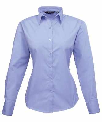 Camicetta da donna a maniche lunghe in popeline - cod. RWPR300 Camicetta da donna a maniche lunghe in popeline - cod. RWPR300