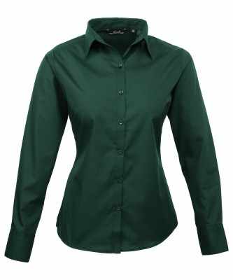 Camicetta da donna a maniche lunghe in popeline - cod. RWPR300 Camicetta da donna a maniche lunghe in popeline - cod. RWPR300