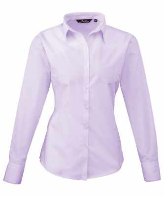 Camicetta da donna a maniche lunghe in popeline - cod. RWPR300 Camicetta da donna a maniche lunghe in popeline - cod. RWPR300