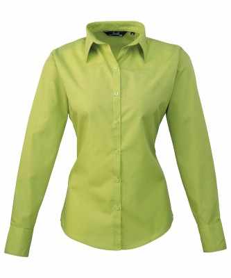 Camicetta da donna a maniche lunghe in popeline - cod. RWPR300 Camicetta da donna a maniche lunghe in popeline - cod. RWPR300