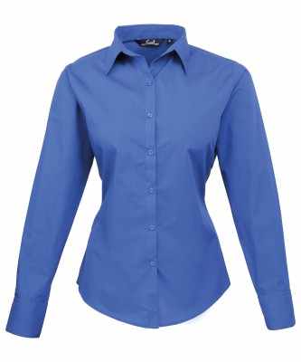 Camicetta da donna a maniche lunghe in popeline - cod. RWPR300 Camicetta da donna a maniche lunghe in popeline - cod. RWPR300