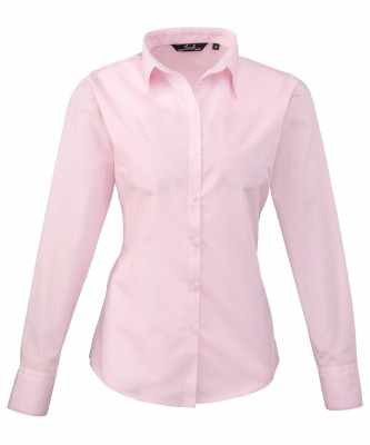 Camicetta da donna a maniche lunghe in popeline - cod. RWPR300 Camicetta da donna a maniche lunghe in popeline - cod. RWPR300
