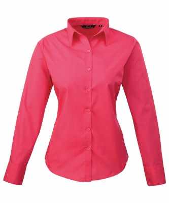 Camicetta da donna a maniche lunghe in popeline - cod. RWPR300 Camicetta da donna a maniche lunghe in popeline - cod. RWPR300