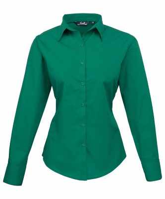 Camicetta da donna a maniche lunghe in popeline - cod. RWPR300 Camicetta da donna a maniche lunghe in popeline - cod. RWPR300