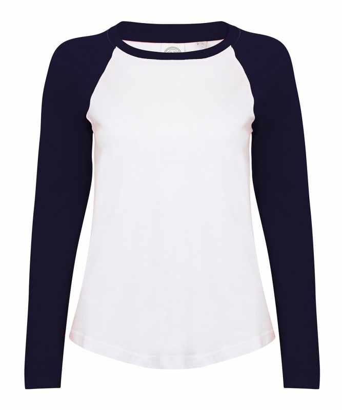 T-shirt da baseball a maniche lunghe da donna - cod. RWSK271