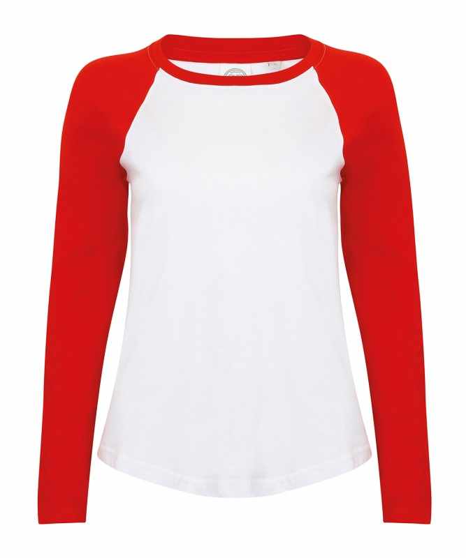 T-shirt da baseball a maniche lunghe da donna - cod. RWSK271