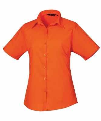 Camicetta da donna in popeline a maniche corte - cod. RWPR302 Camicetta da donna in popeline a maniche corte - cod. RWPR302