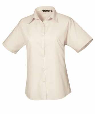 Camicetta da donna in popeline a maniche corte - cod. RWPR302 Camicetta da donna in popeline a maniche corte - cod. RWPR302