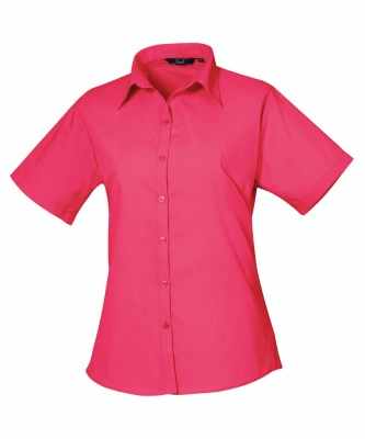 Camicetta da donna in popeline a maniche corte - cod. RWPR302 Camicetta da donna in popeline a maniche corte - cod. RWPR302