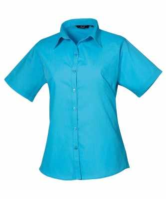 Camicetta da donna in popeline a maniche corte - cod. RWPR302 Camicetta da donna in popeline a maniche corte - cod. RWPR302