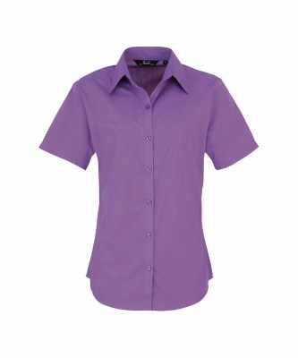 Camicetta da donna in popeline a maniche corte - cod. RWPR302 Camicetta da donna in popeline a maniche corte - cod. RWPR302