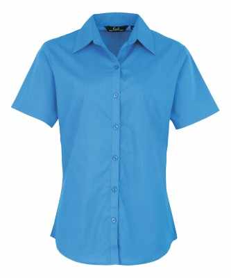 Camicetta da donna in popeline a maniche corte - cod. RWPR302 Camicetta da donna in popeline a maniche corte - cod. RWPR302