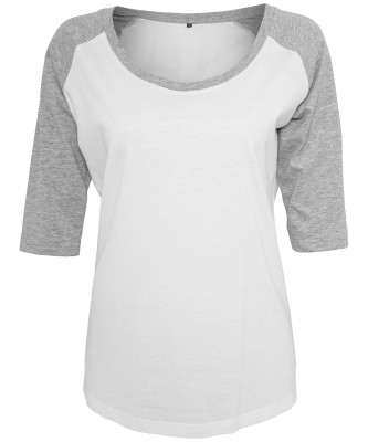 Maglietta raglan a contrasto ¾ da donna - cod. RWBY022