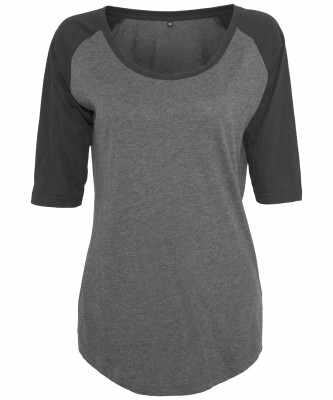 Maglietta raglan a contrasto ¾ da donna - cod. RWBY022