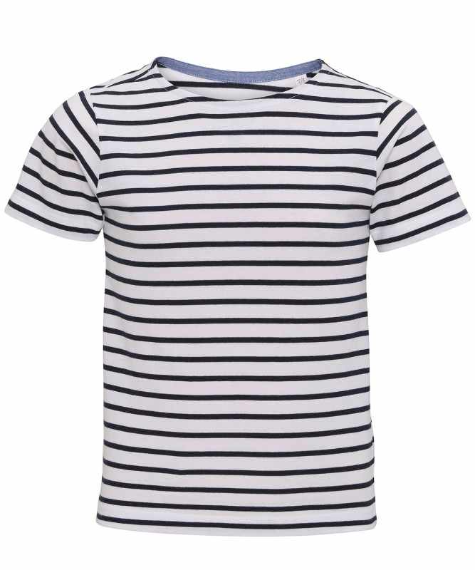 T-shirt costiera per bambini Marinière a maniche corte - cod. RWAQ075