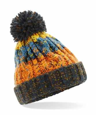 Berretto con pompon a cavatappi Junior - cod. RWB486A