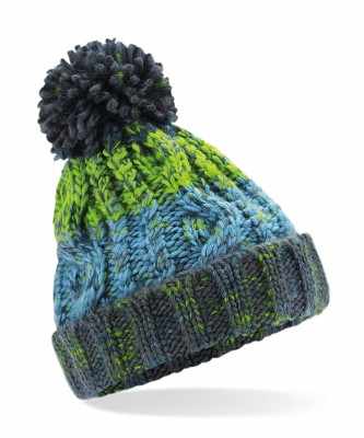 Berretto con pompon a cavatappi Junior - cod. RWB486A